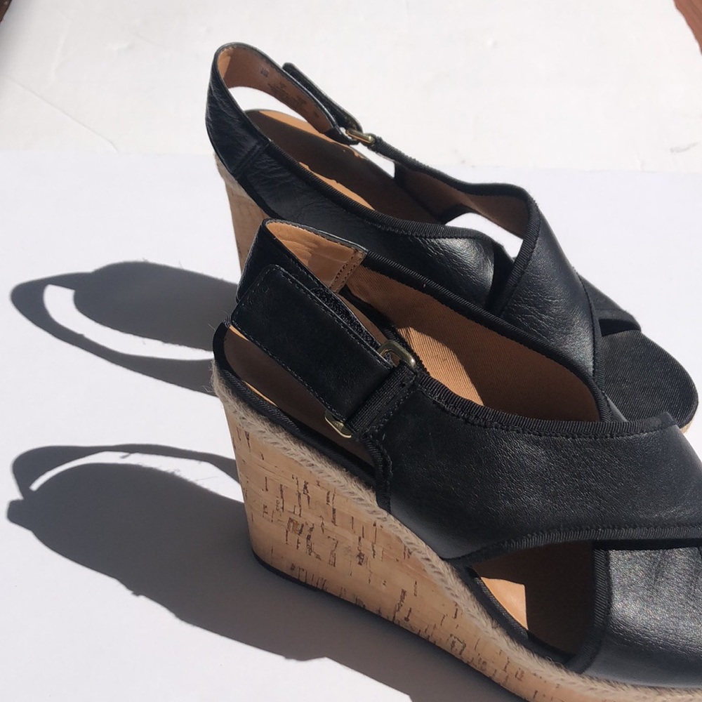 FRANCO SARTO Black Wedges - Picture 3 of 6